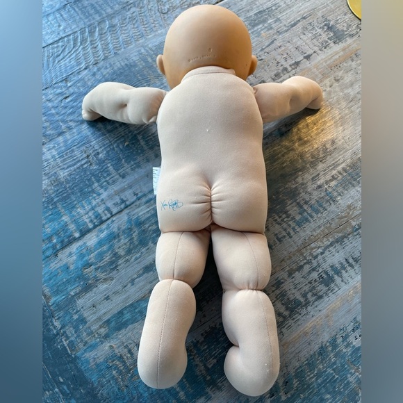 Vintage Cabbage Patch Kid Bald Blue Eyes One Dimple 1978 1982 - Picture 7 of 12